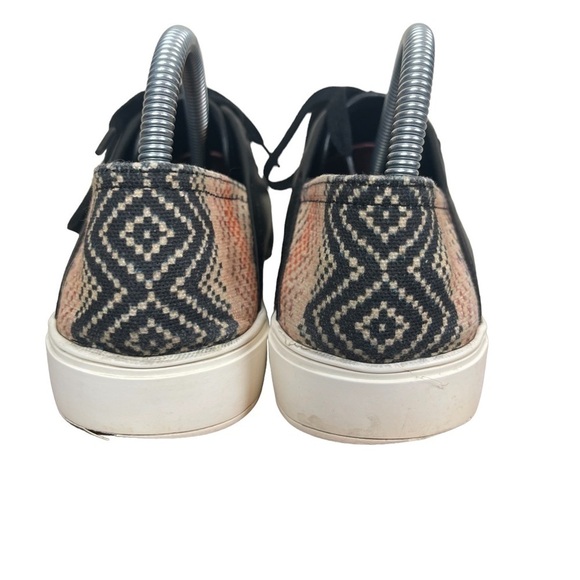 EUC Aldo casual vegan leather and canvas sneaker, black, size 8. - Picture 5 of 9